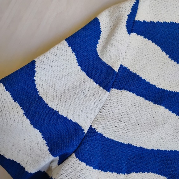 St John Suit‎ 10 Skirt Sweater Set Santana Knit Nautical Vintage Old Money - Picture 10 of 16